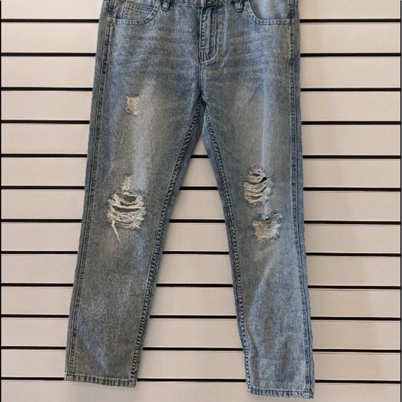 Distressed Boyfriend Jeans - Picture 2 of 6